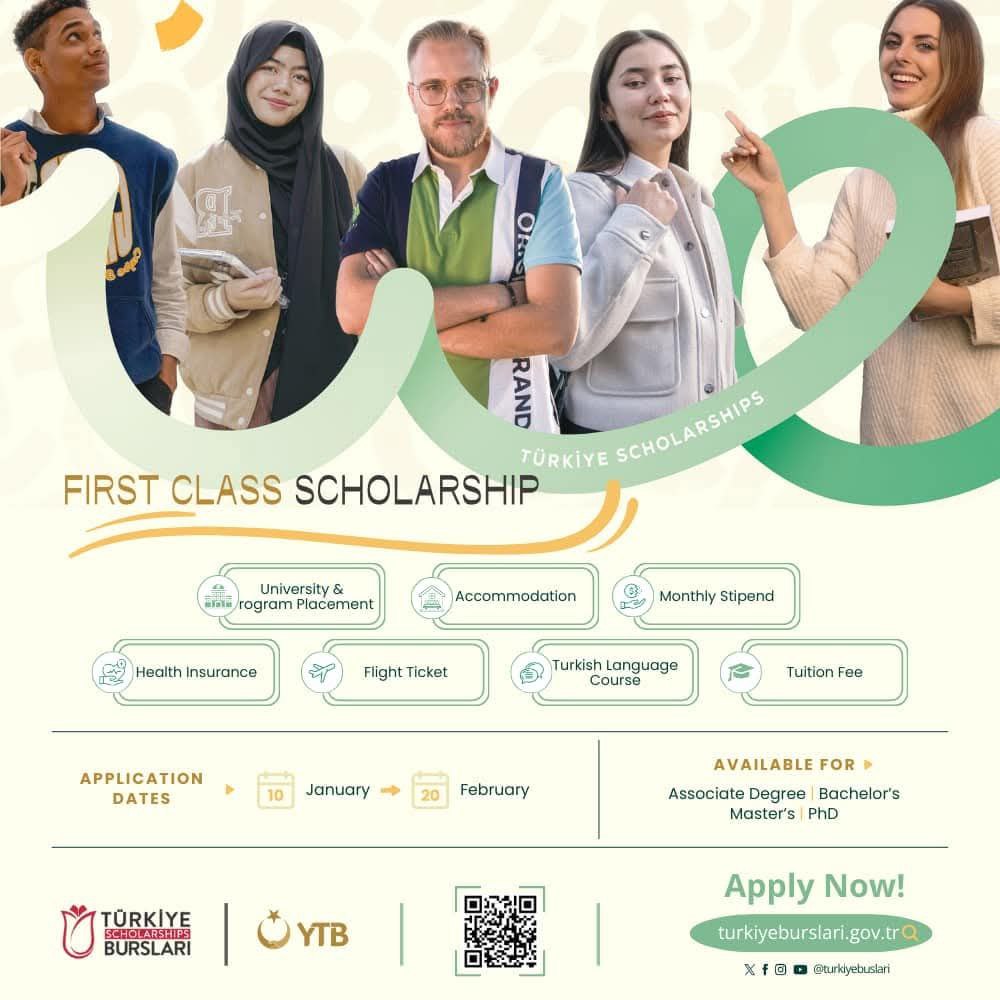 Biasiswa Turkiye Scholarships 2025