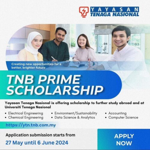 Yayasan Tenaga Nasional Berhad (TNB) Scholarship