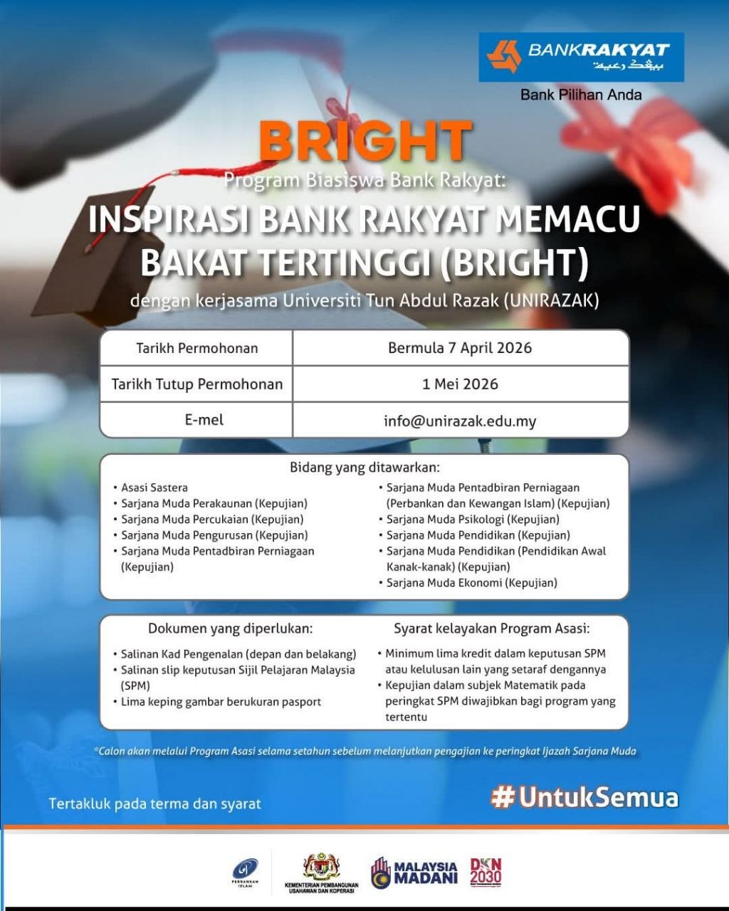 Biasiswa Bank Rakyat Scholarship